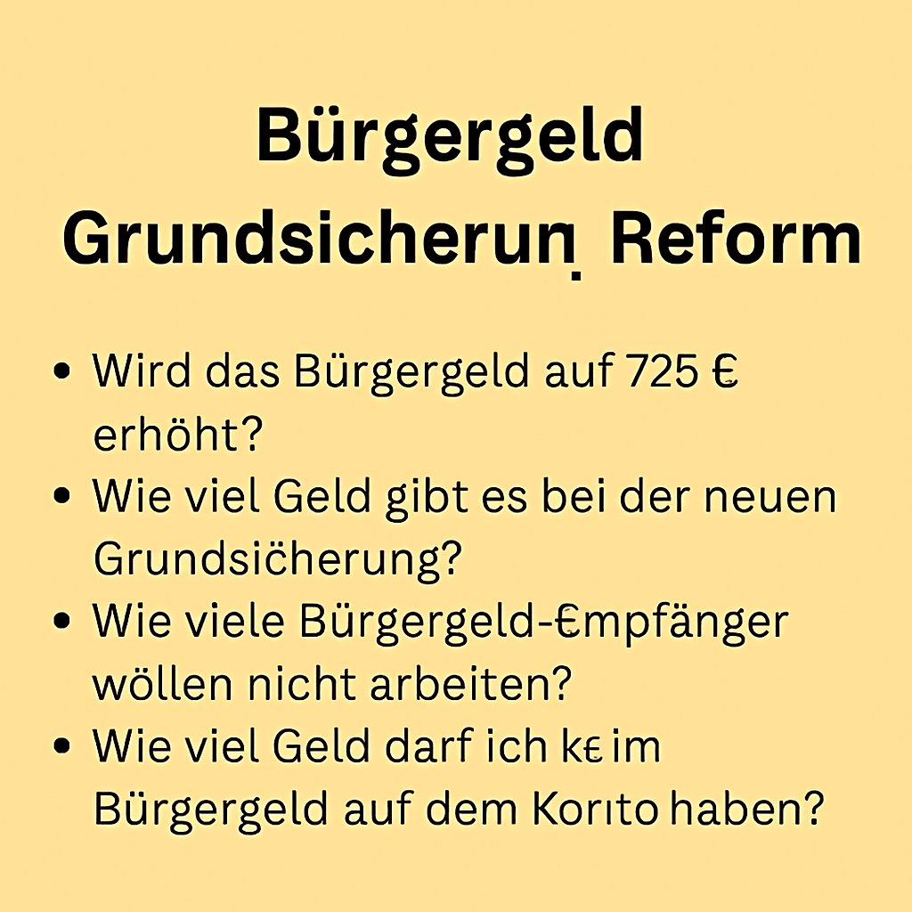 bürgergeld grundsicherung reform